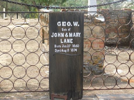 [Picture of George Lane grave]
